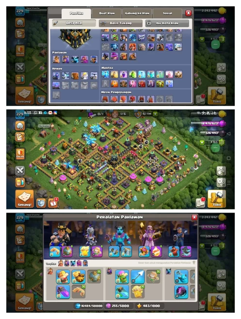 Th 17 Semi Max▰High Lvl Hero▰5 Epic Equipment▰Name Change Free