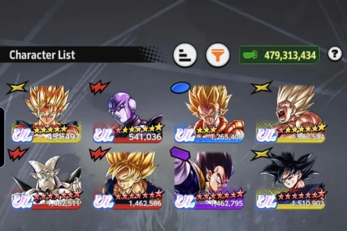 D943-IOS+Android-Nice Account-8 UL(SS Goku+Goku Uis Full Red Star+Hit+Super Vegito+Super Gogeta)+55 Legends Limited Good Star+Vip Equipment