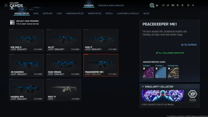 XBOX/PC/PS - [ Black ops 7 | Warzone ] - [ Level 55+ ] - [ 30x Singularity Camos Unlocked ] -[ Manually Played ]-[ Full Access Email ]