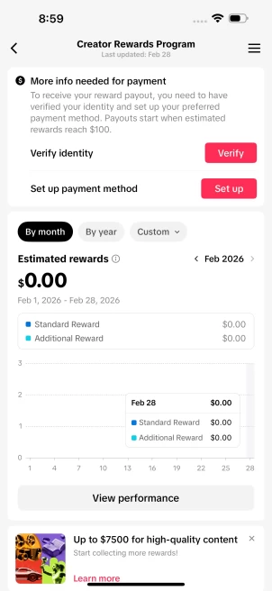 [USA] Fully Monetized Creator Rewards Program Account – 20K Real Followers & 293K Likes | Instant Earnings, Full Access & Good Standing