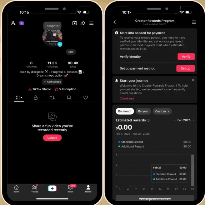 Premium US Monetized Creator Rewards Account – 11K+ Organic Followers | 80K+ Likes | Full Ownership + Verified Clean History | Instant Earnings