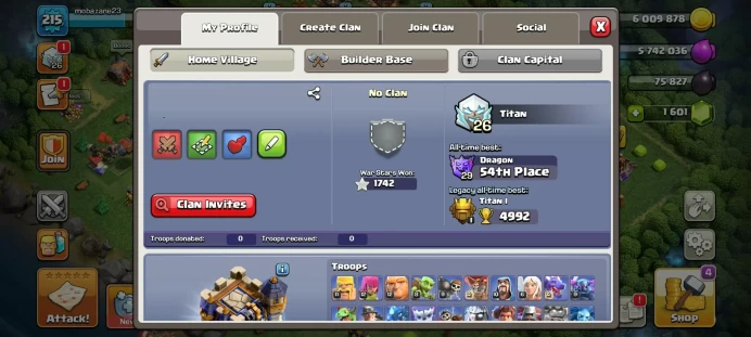 5 MAX EQUIPMENT - SEMI MAX DEFENSES AND WALLS - FREE NAME - LEAGUE WARDEN