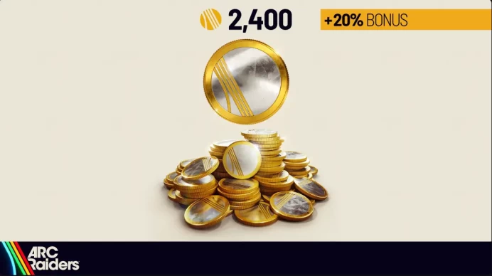 2,400 Raider Tokens
