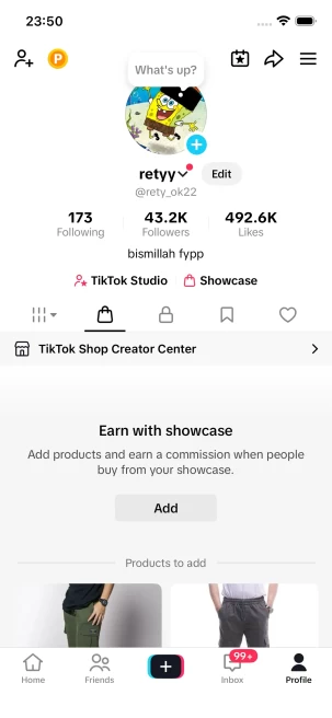 Instanly Delivery/ 42K Real Followers+490K Real Likes/ Tiktok Shop For Creator/ Live Stream/ Full Access