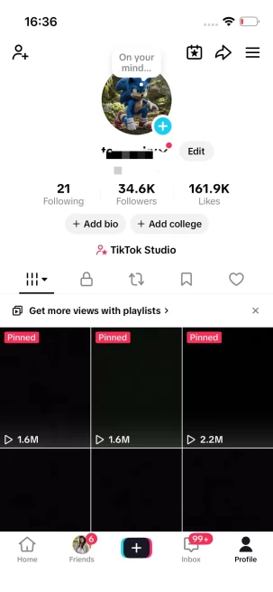 Instanly Delivery/ Monetized 34K Followers+140K Likes Account/ Creator Rewards Program Activated/ Full Access