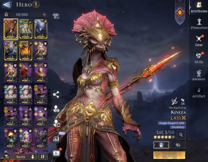 TOP START -  Solcadens   Kineza	Numera	Glacius	Zelus	\ 48000 Energy \ 23000 Gem \ 24 gold summ \ 8  ancient  \ 14 rare  \  Prime Pick !