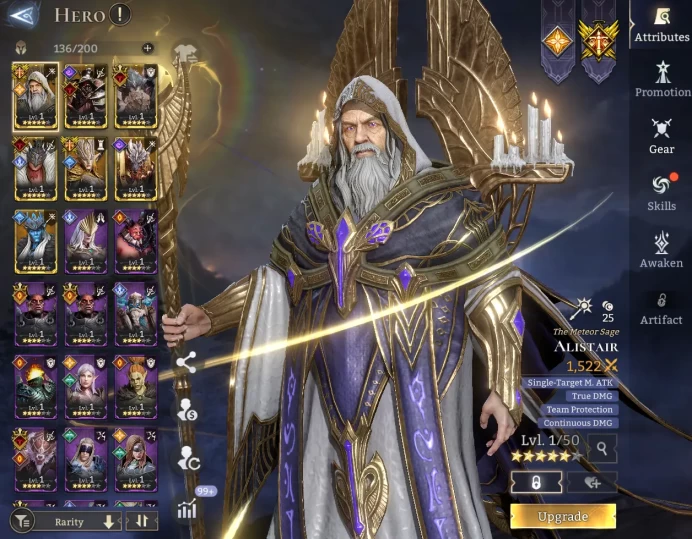 TOP START - Valara Alistair Cerberus Ghan Lu Bu Laseer Bore \ 49000 Energy \ 22000 Gem \ 24 gold summ \ 7 ancient \ 18 rare \ Prime Pick !