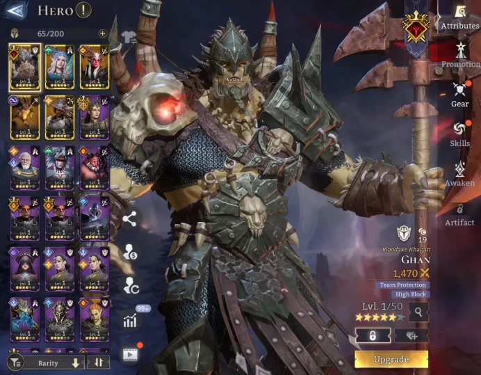 TOP START -  Ghan	Talula	Zilitu	Ajax	Lucius  \ 52000 Energy \ 25000 Gem \ 27 gold summ \ 17  ancient  \ 22 rare  \  Prime Pick !