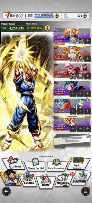 D946-IOS+Android- UL Super Buu Han+LR Super Vegito Full Red Star+Equipment+Vegito Green 11 Red Star+Gotenks Full Red Star+Piccolo+SS2 Goku