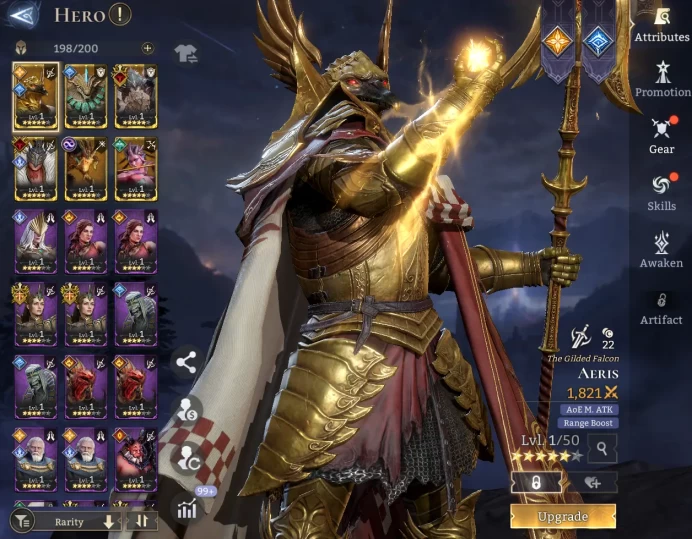 TOP START - Aeris Trusk Ghan Lu Bu Ajax Calypso \ 56000 Energy \ 24000 Gem \ 28 gold summ \ 0 ancient \ 62 rare \ Prime Pick !
