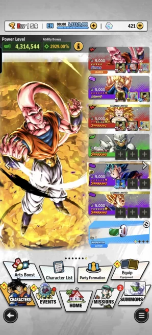 D947-IOS+Android- UL Super Buu+LR Super Vegito Full Red Star+23 Legends+Equipment+SS2 Goku Full Red Star+Vegito Green+Gotenks+Piccolo+Broly