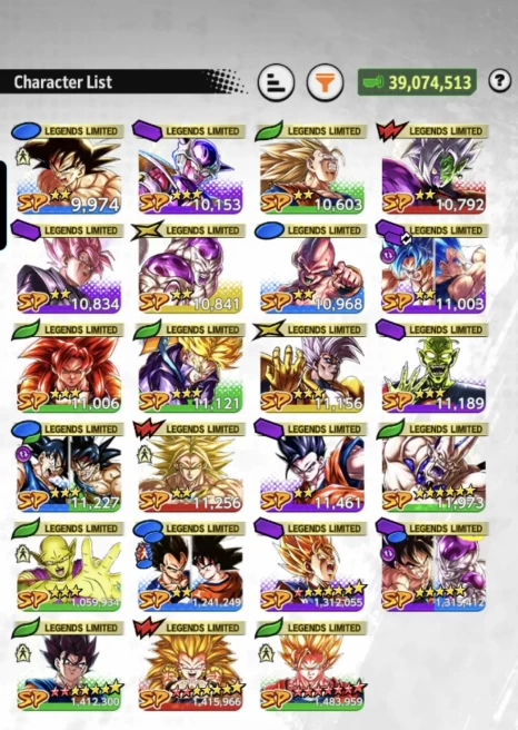 D947-IOS+Android- UL Super Buu+LR Super Vegito Full Red Star+23 Legends+Equipment+SS2 Goku Full Red Star+Vegito Green+Gotenks+Piccolo+Broly