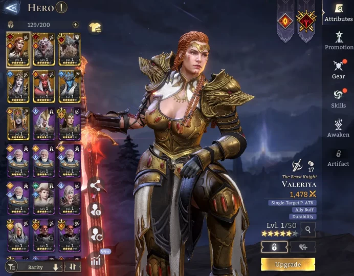TOP START -  Valeriya	Lugaru	Ghan	Helga	Arrogance	Boreas	Anai \ 56000 Energy \ 28000 Gem \ 34 gold summ \ 1  ancient  \ 29 rare  \  Prime Pick !