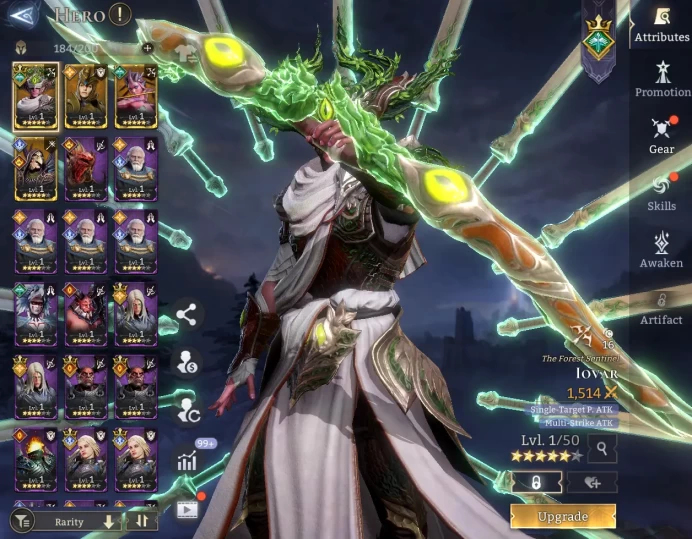 TOP START - Iovar Edith Calypso Nocturne \ 56000 Energy \ 24000 Gem \ 31 gold summ \ 7 ancient \ 68 rare \ Prime Pick !