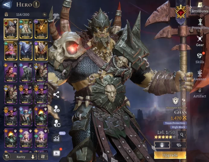 TOP START - Ghan Numera Ajax Calypso Glacius Laseer \ 56000 Energy \ 25000 Gem \ 33 gold summ \ 3 ancient \ 33 rare \ Prime Pick !