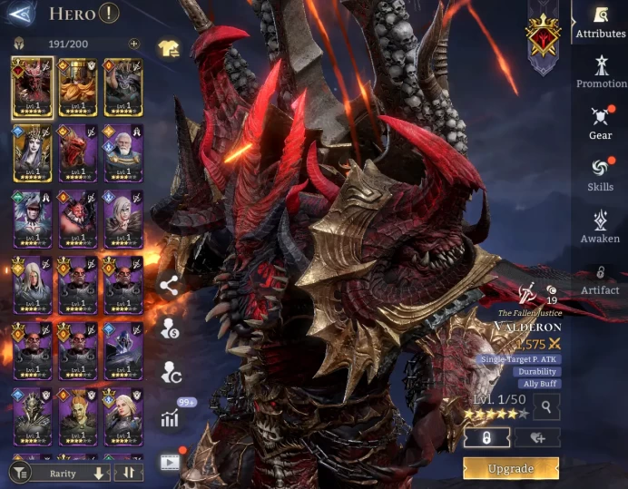 TOP START - Valderon Orim Ares Helga \ 56000 Energy \ 24000 Gem \ 28 gold summ \ 5 ancient \ 83 rare \ Prime Pick !