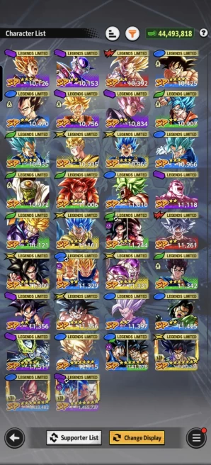 D948-IOS+Android-Good-10 UL(SS4 Goku+SS4 Vegeta+Zamasu+SS Goku+Frieza+Super Vegito)+34 Legends+Good Equipment+Namek Goku+Goku&Bardock+Vegito