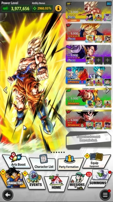339,6M Total Power|LV 161|4 UL+ 23LL |SS Goku,SS Goku(Merah),Vegeta,Omega Shenron|Android|CheckSS(DBL1006)