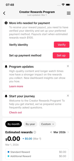 Instanly Delivery/ Monetized 120K Real Followers+2.2M Real Likes Account/ Creator Rewards Program Activated/ Live Stream/ Full Access