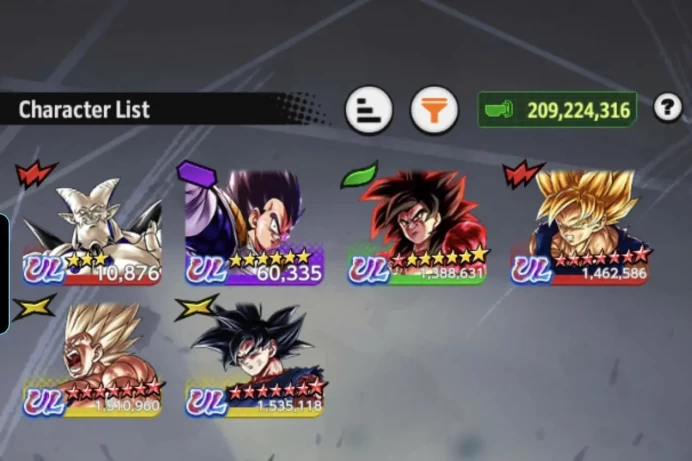D952-IOS+Android-6 UL(SS Goku Full Red Star+Goku Uis Full Red Star+SS4 Goku)+41 Legends Limited+Vip Equipment+SS2 Gohan+Vegito+Super Janemba