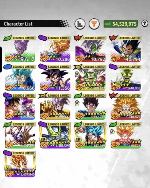 D954-IOS+Android-LR Super Vegito Full Red Star+LR Piccolo+17 Legends Limited+Good Equipment+Vegito Green+Gotenks+God Goku Zenkai+Cell Zenkai