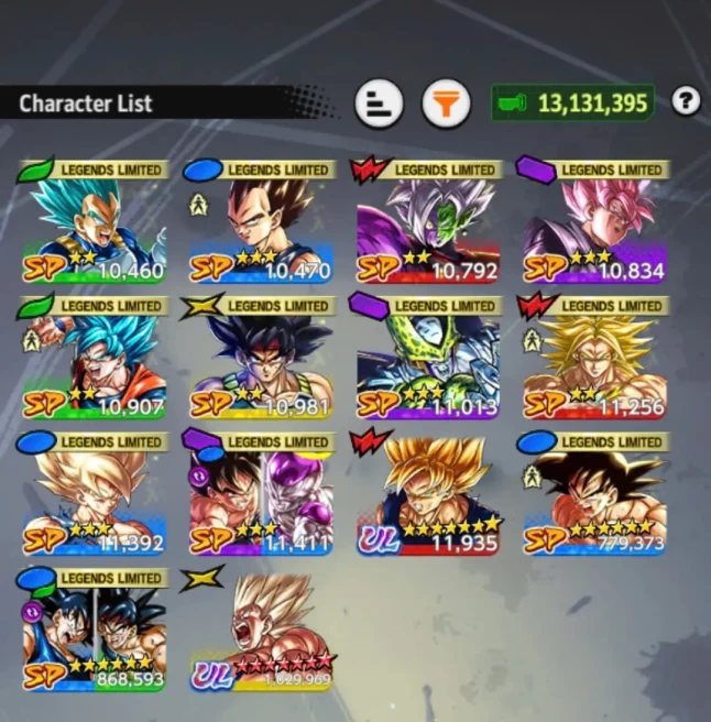 M13-IOS+Android-UL SS Goku Full Red Star+12 Legends Limited+Good Equipment+Nice Team+Broly+Namek Goku+Goku and Frieza