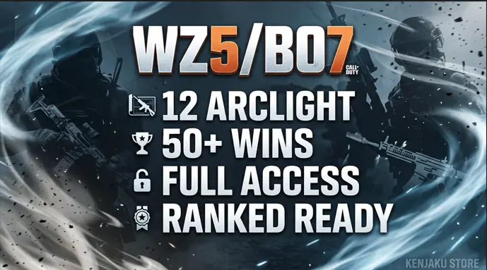 BO7 | 12 Arclight  | Ranked Ready| 50 Wins | Prestige 1 | 156 Camos | Level 55 | Operators | Linkable PS, Xbox, Battle.net, Steam