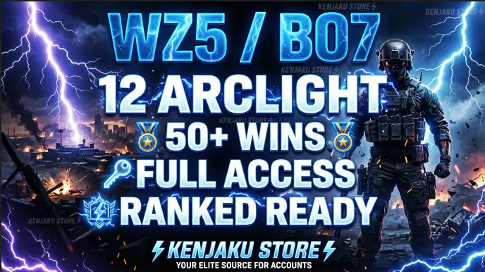 BO7 | 50 Wins | 12 Arclight | Ranked Ready| Prestige 1 | 156 Camos | Level 55 | Operators | Linkable PS, Xbox, Battle.net, Steam