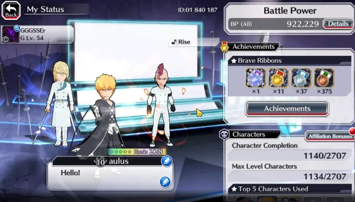 [GLOBAL]51K Orb|TYBW26 Bazz,Jugram,Rukia 10th Aniv,TYBW25 Rangiku,Toshiro,Ichigo,Renewd Byakuya,Etc|9,5K AccTick|KlabID(BBS2394)