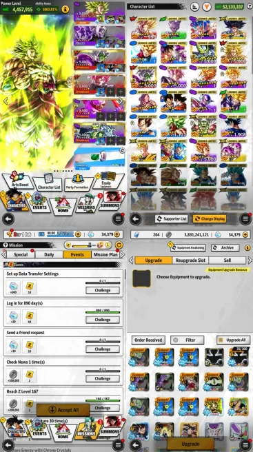  [Android ONLY][Global][34000+ CC]+[UL(14*Fusion Zamasu+14*Broly)+24 LL]+[3700+ENE]-Level166-BNID -Instant Delivery,no need to wait!