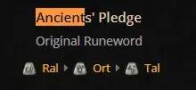 (ladder s14) Ancient’s Pledge