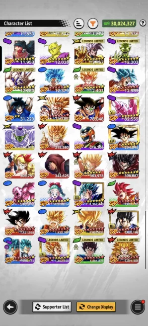 D960-IOS+Android-LR Super Vegito Full Red Star+Vegito Green Full Red Star+Gotenks Full Red Star+Good Equi+Nice Team+Demon King+Baby 2+SS2 Goku