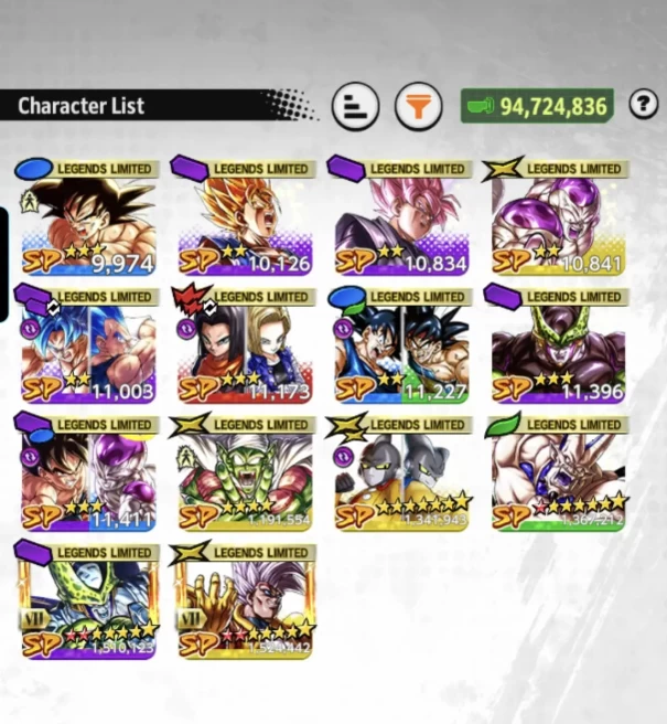 D961-IOS+Android-LR Piccolo Full Red Star+UL Cell Red Star+14 Legends Limited+Good Equipment+Good Team+Baby 2 Zenkai+Cell Zenkai+Shenron