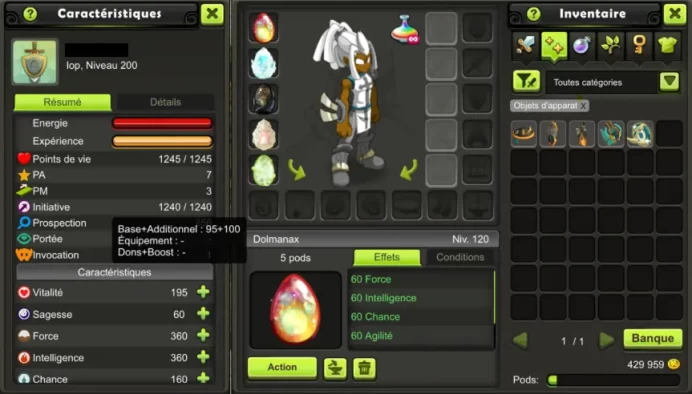 VIP !! IOP 200/CRA 200/ECA 200/OSA 200 (DOLAMANAX/DDG/DOMAKURO/DORIGAMI/SKINS /Metiers/Ornements/Titres) KELEROG !! Jamais Certifie, 100% Safe.