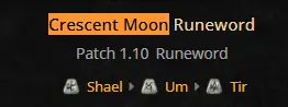 (ladder s14) Crescent Moon
