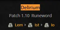 (ladder s14) Delirium