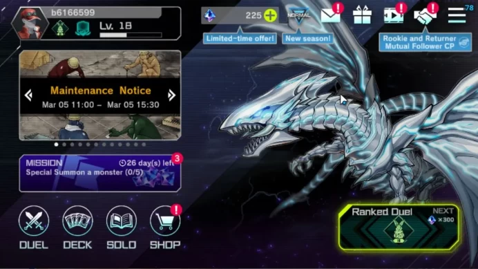 Lv 18 | 19 Deck |VS K9,DragonMaid,Resonator,Yummy,Fs Control,Etc|Ranked Available|Konami|CE ON|Check SS(YMD937)