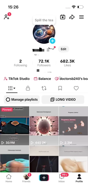 Monetized Account/ 72K Real Followers+670K Real Likes/ Creator Rewards Program Activated/ Live Stream/ Full Access