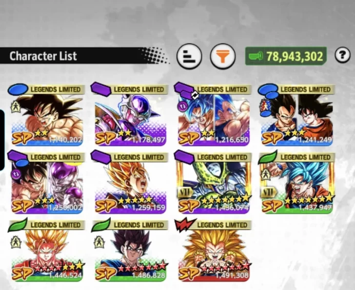 D962-IOS+Android- UL Super Buu+LR Super Vegito Full Red Star+Equipment+Good Team+Vegito Green Full Red Star+Gotenks Full Red Star+SS2 Goku