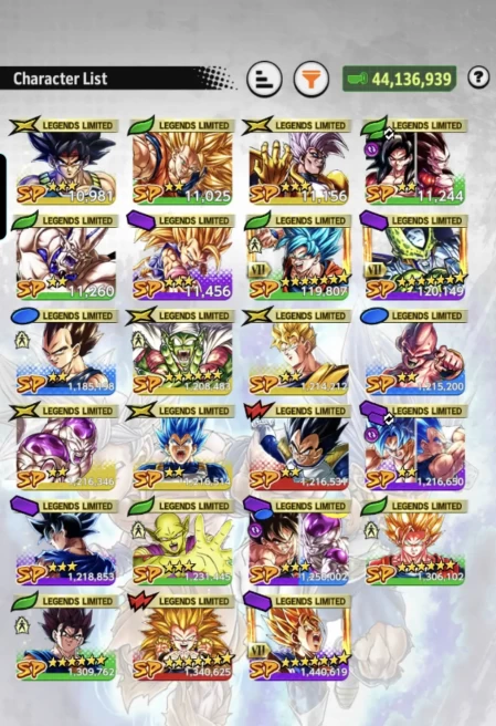 D964-IOS+Android-LR Super Vegito Full Red Star+LR Piccolo+Good Equipment+23 Legends+Vegito Green+Gotenks+SS2 Goku+Cell Zenkai+God Goku Zenkai