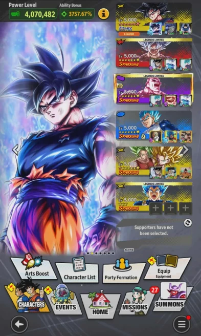 M16-IOS+Android-UL Goku Uis Full Red Star+Equipment+Jiren Zenkai+God Goku+Goku and Frieza+Soul+Event Farm CC