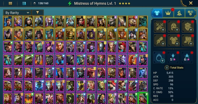 Starter acc with Wixwell : 89k energy / 56 mln coins / Bivald, Lady of Ireth, Tyrant Ixlimor, Arix, Ninja + 19 Login Legendaries
