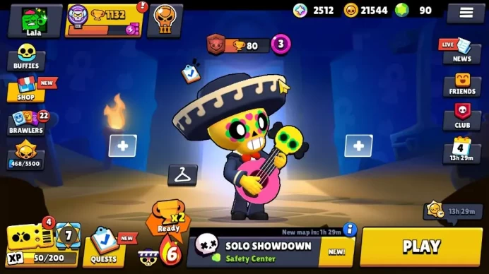 1332 Trophy 21K Coin|33 Brawlers 1 Max Level|1 Mythic Skin (Gargoyle R-T) 2 Epic 3 Super Rare Skin,etc|CN Yes|CheckSS(BS753)
