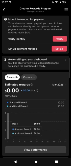 France Monetized Creator Rewards Account – 12K+ Organic Followers | 264K+ Likes | Full Ownership + Verified Clean History | Instant Earnings