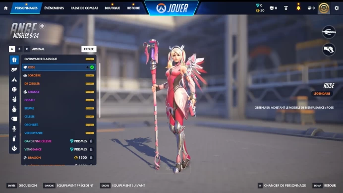 [Code 9436] ULTRA RARE PINK MERCY (ROSE) | ANA BASTET / 39 Legendary  Phone Confirmed| 9.4K CREDITS