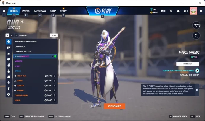GENJI / CYBER DEMON / 2 Gold Weapons / Full Mail Access / see the picture / Please Read Description / qgtzms