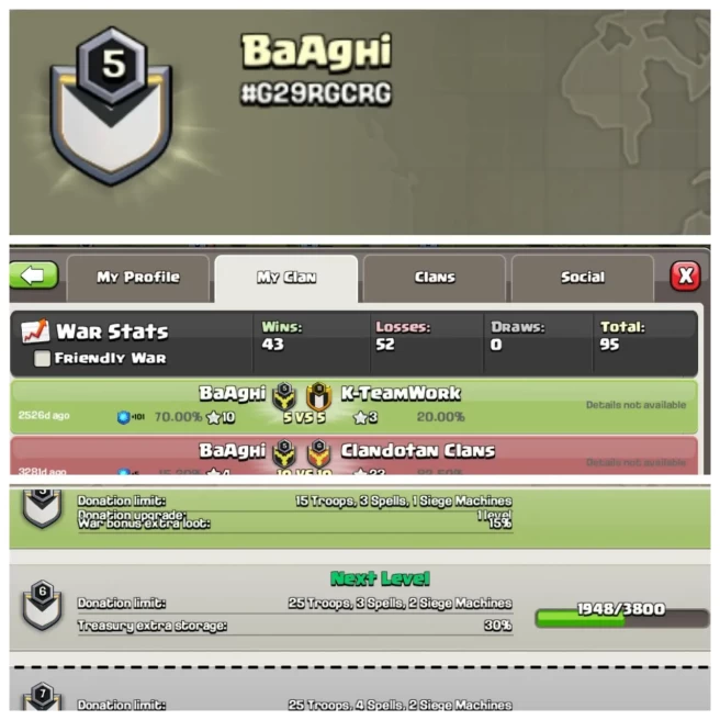 C340◈Name: BaAghi◈Lvl 5◈War Win 43