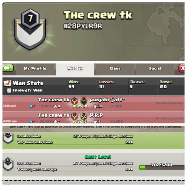 C342▰Name: The crew tk▰Level 7▰War Win 94