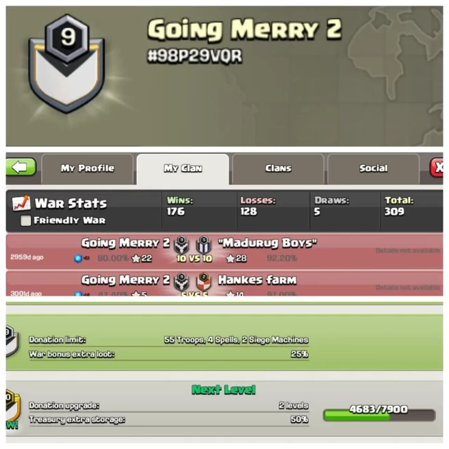C349▰Super Name: Going Merry 2▰Level 9▰Positive War Log:176▰Almost Level 10
