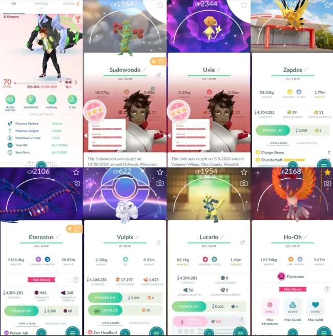 1999 Level 70 Eternatus Legends100 x29 Shundo Sudowoodo Costume